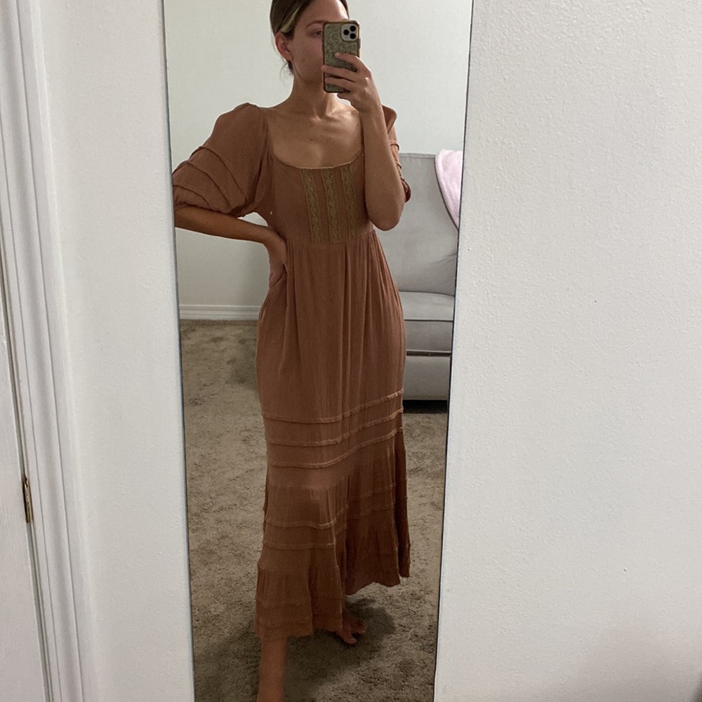 Brown maxi dress